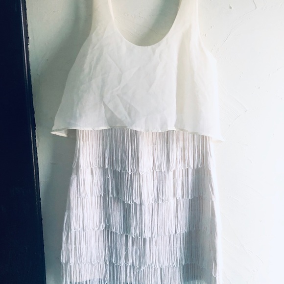 🤍White Fringe Dress🤍 - Picture 3 of 4